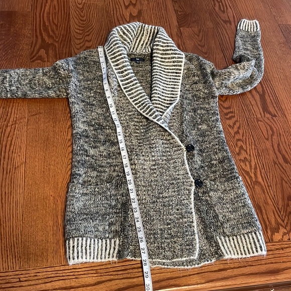GAP relaxed fit women’s shawl collar cable knit cardigan double breasted look XS - Picture 14 of 16